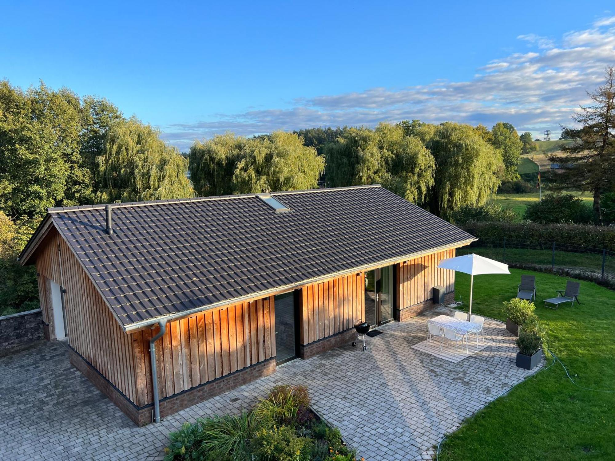 Ferienhaus Auszeit Mit Sauna Schwarz Eksteriør bilde